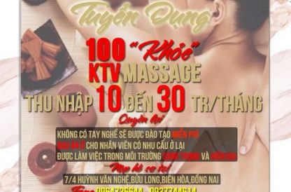 Massage KHỎE Thanh Trâm cần tuyển 100 KTV