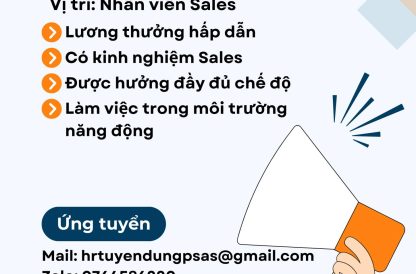 Công ty TNHH PSAS Việt Nam TUYỂN DỤNG