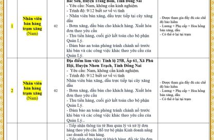 CÔNG TY TNHH TOÀN VIỆT TUYỂN DỤNG GẤP